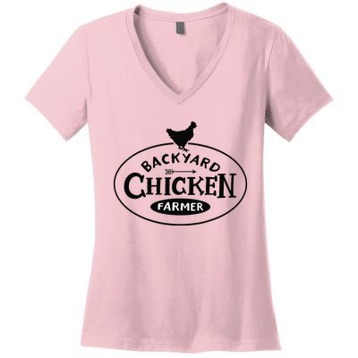 Backyard Chicken Farmer Chicken Lover Cute Women's V-Neck T-Shirt