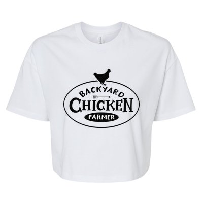 Backyard Chicken Farmer Chicken Lover Cute Bella+Canvas Jersey Crop Tee