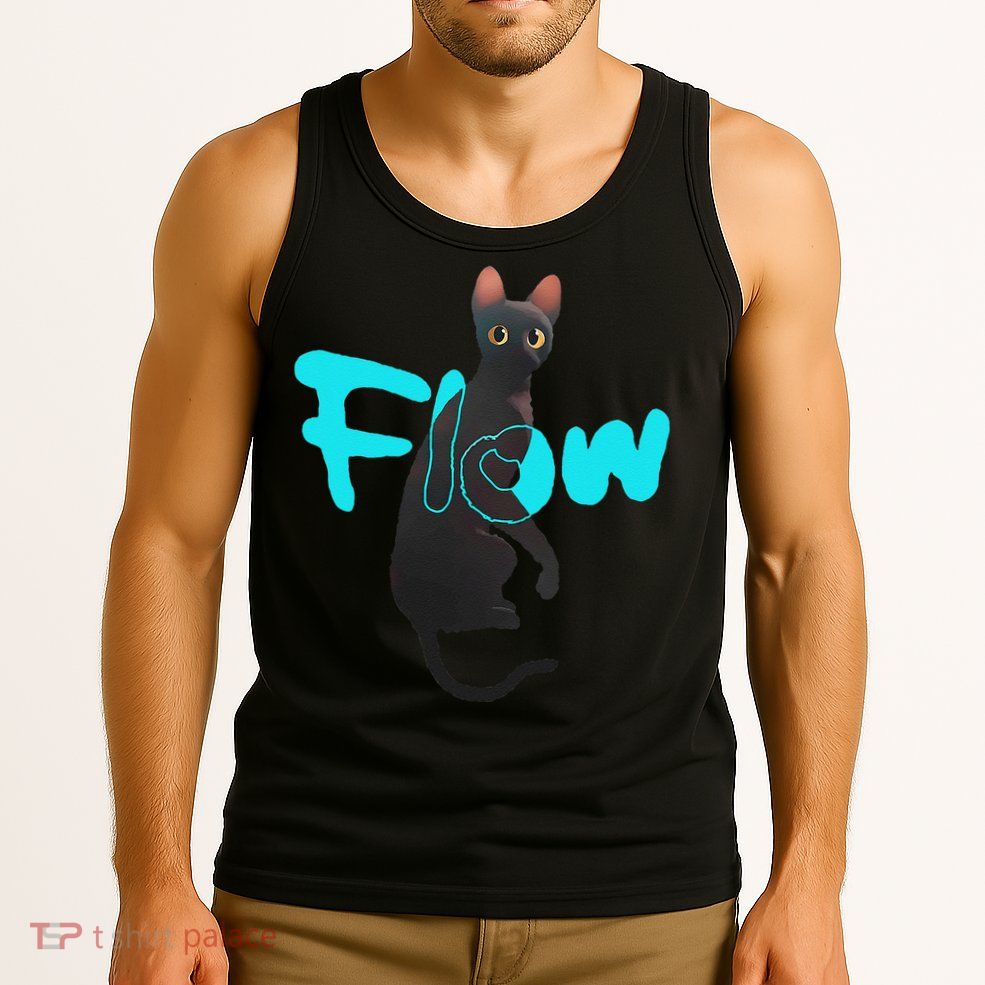 Black Cat Flow For Adult And Tank Top