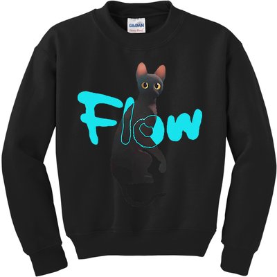 Black Cat Flow For Adult And Kids Sweatshirt