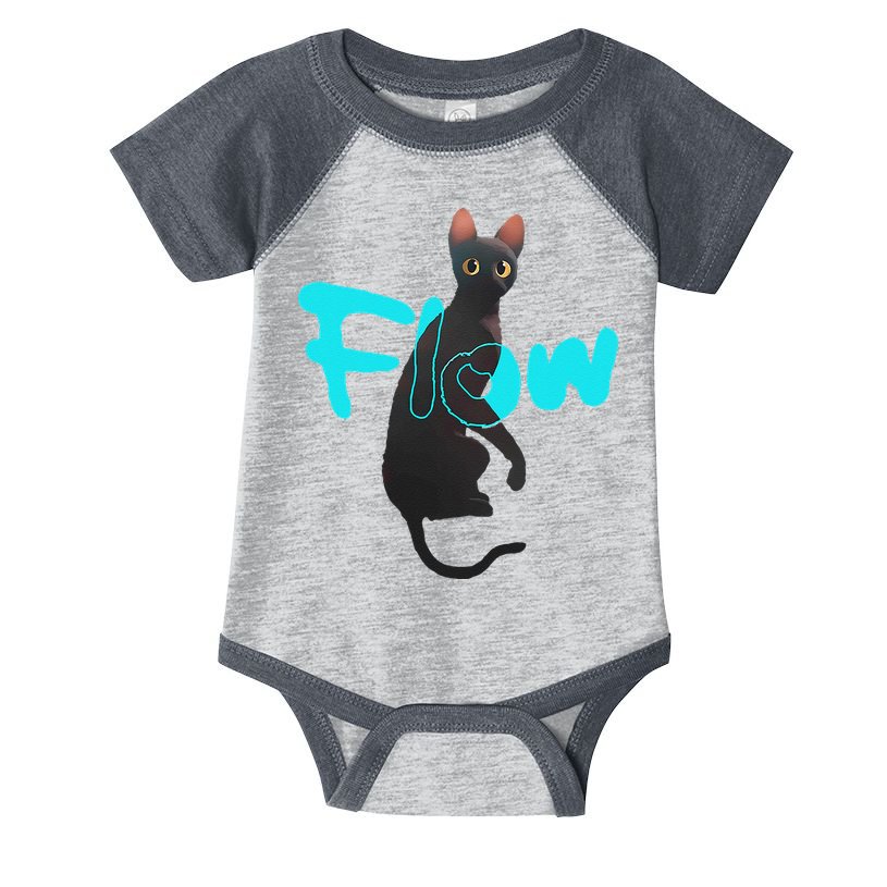 Black Cat Flow For Adult And Infant Baby Jersey Bodysuit