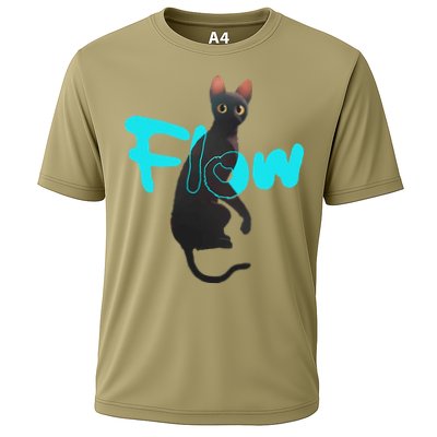 Black Cat Flow For Adult And Performance Shirt