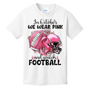 Breast Cancer Football Team Support Kids T-Shirt