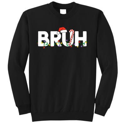 Bruh Christmas Funny Christmas Santa Sweatshirt