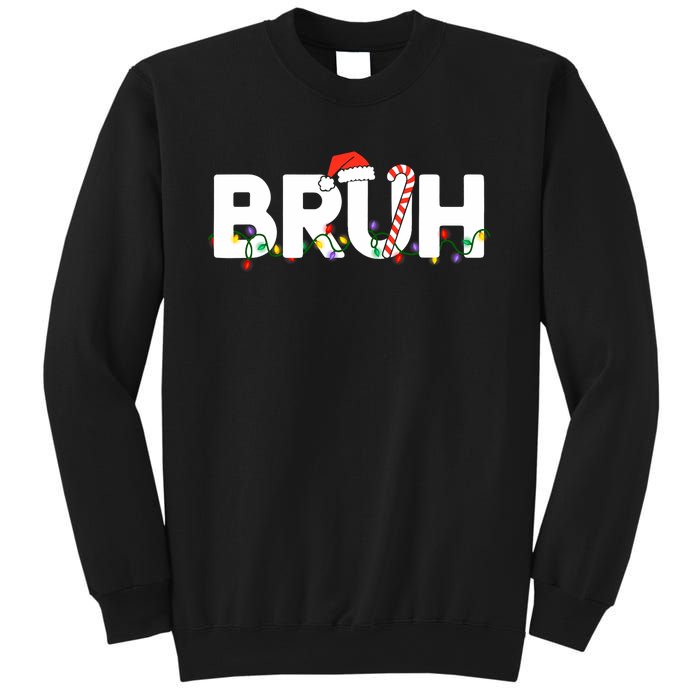 Bruh Christmas Funny Christmas Santa Sweatshirt