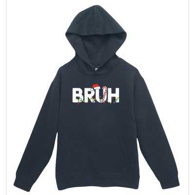 Bruh Christmas Funny Christmas Santa Urban Pullover Hoodie