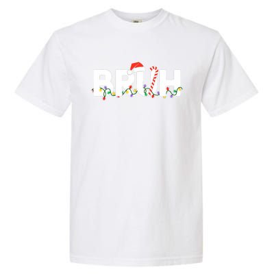 Bruh Christmas Funny Christmas Santa Garment-Dyed Heavyweight T-Shirt