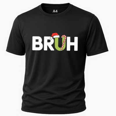 Bruh Christmas Funny Christmas Cooling Performance Crew T-Shirt