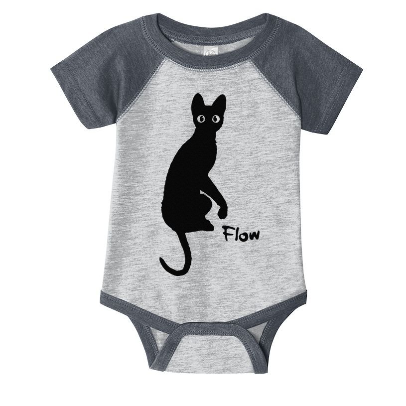 Black Cat Flow Gift Infant Baby Jersey Bodysuit