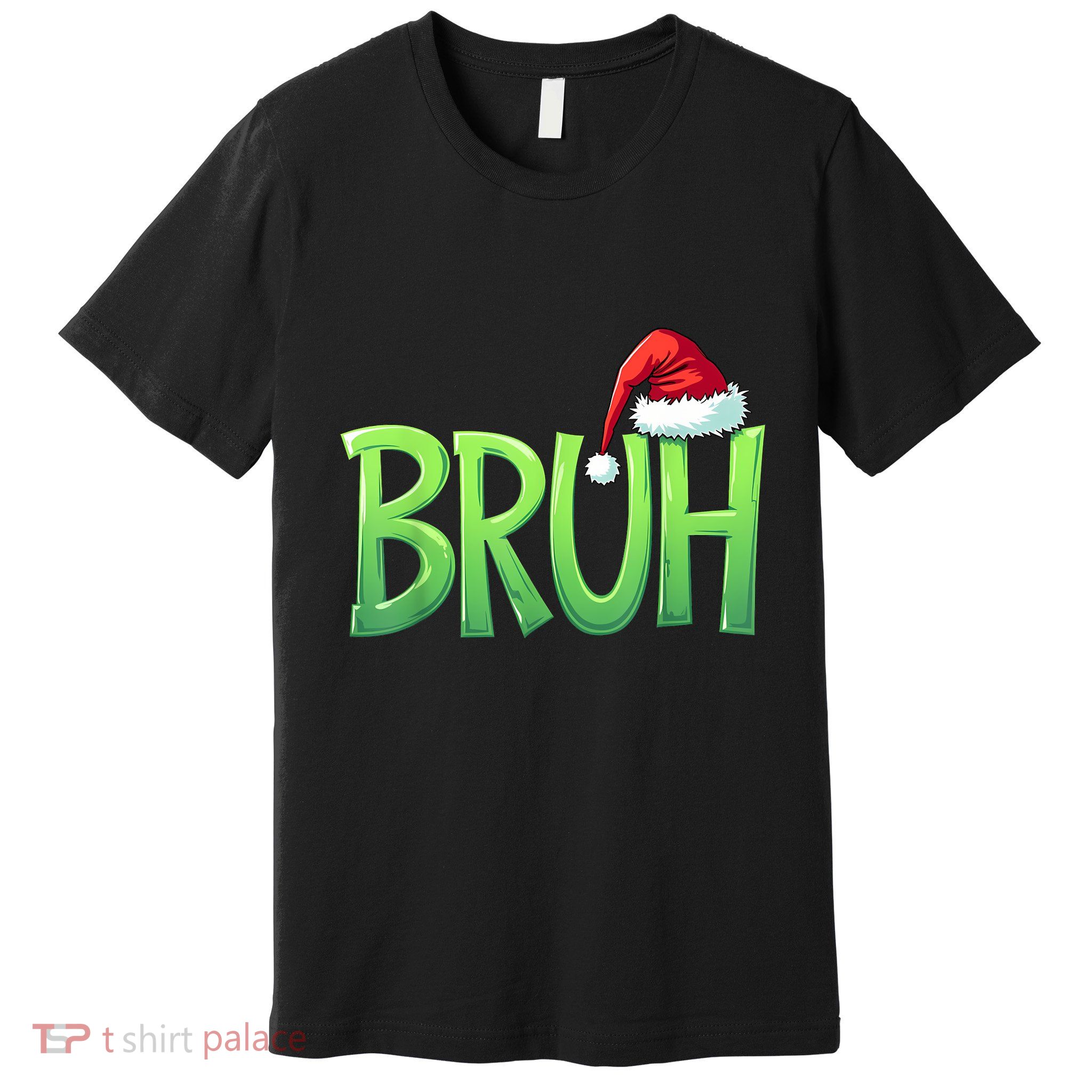 Bruh Christmas Funny Christmas Humor Meme Premium T-Shirt