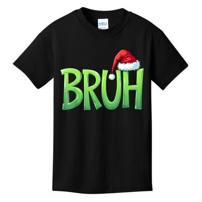 Bruh Christmas Funny Christmas Humor Meme Kids T-Shirt