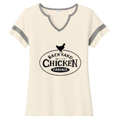 Backyard Chicken Farmer Chicken Lover Cute Ladies Halftime Notch Neck Tee