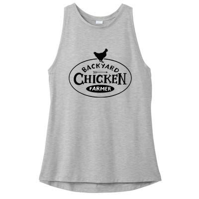 Backyard Chicken Farmer Chicken Lover Cute Ladies PosiCharge Tri-Blend Wicking Tank