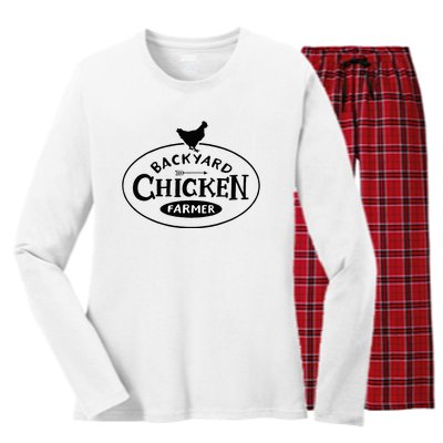 Backyard Chicken Farmer Chicken Lover Cute Women's Long Sleeve Flannel Pajama Set 