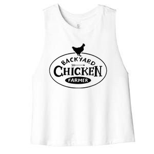 Backyard Chicken Farmer Chicken Lover Cute Women's Racerback Cropped Tank