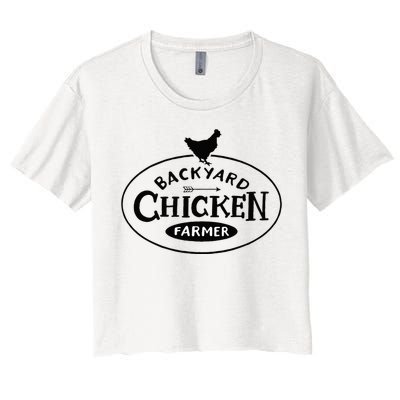 Backyard Chicken Farmer Chicken Lover Cute Women's Crop Top Tee