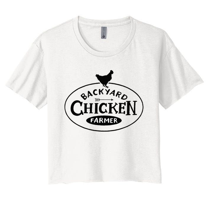 Backyard Chicken Farmer Chicken Lover Cute Women's Crop Top Tee