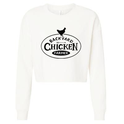 Backyard Chicken Farmer Chicken Lover Cute Cropped Pullover Crew