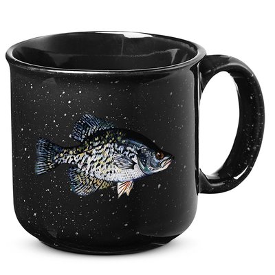 Black Crappie Fish Lucky Crappie Fishing Gift 15oz Campfire Ceramic Mug
