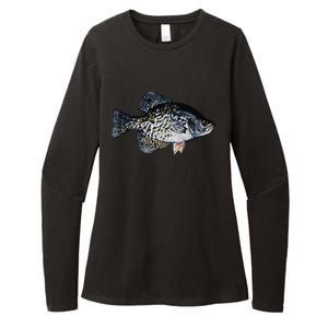 Black Crappie Fish Lucky Crappie Fishing Gift Womens CVC Long Sleeve Shirt