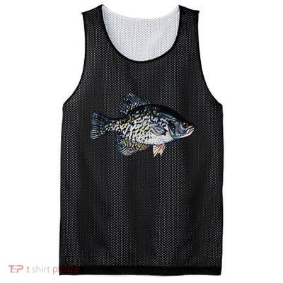 Black Crappie Fish Lucky Crappie Fishing Gift Mesh Reversible Basketball Jersey Tank
