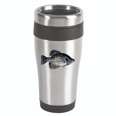 Black Crappie Fish Lucky Crappie Fishing Gift 16oz Travel Tumbler