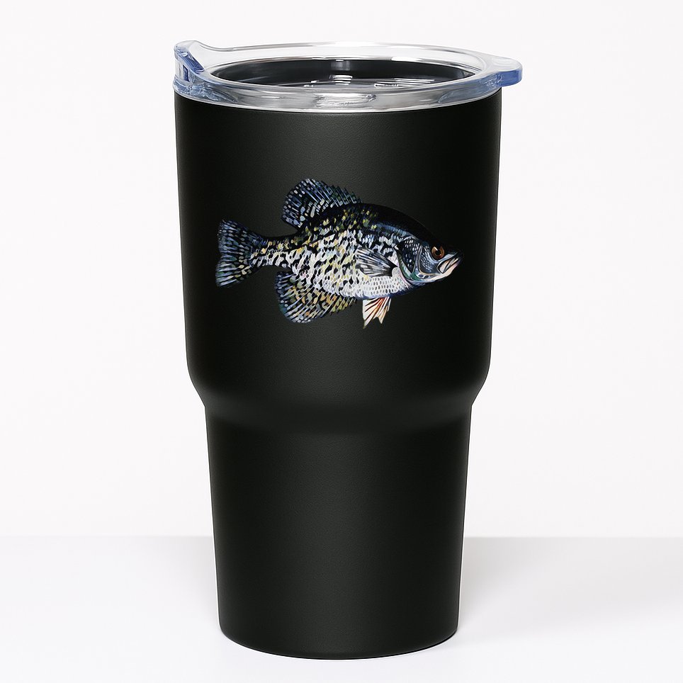Black Crappie Fish Lucky Crappie Fishing Gift Tumbler