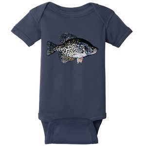 Black Crappie Fish Lucky Crappie Fishing Gift Baby Bodysuit