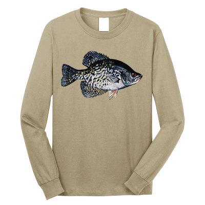 Black Crappie Fish Lucky Crappie Fishing Gift Long Sleeve Shirt