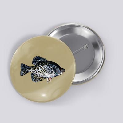 Black Crappie Fish Lucky Crappie Fishing Gift Button
