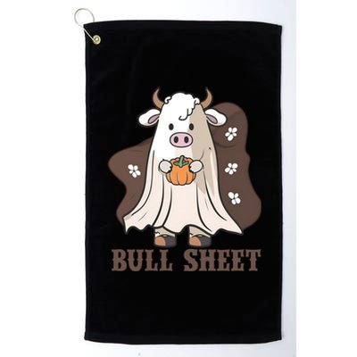 Boo Cow Farm Animals Funny Ghost Halloween Bull Sheet Meaningful Gift Platinum Collection Golf Towel