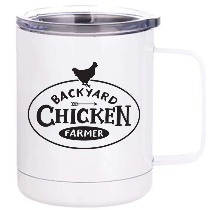 Backyard Chicken Farmer Chicken Lover Cute 12 oz Stainless Steel Tumbler Cup