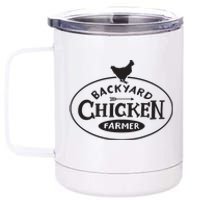 Backyard Chicken Farmer Chicken Lover Cute 12 oz Stainless Steel Tumbler Cup