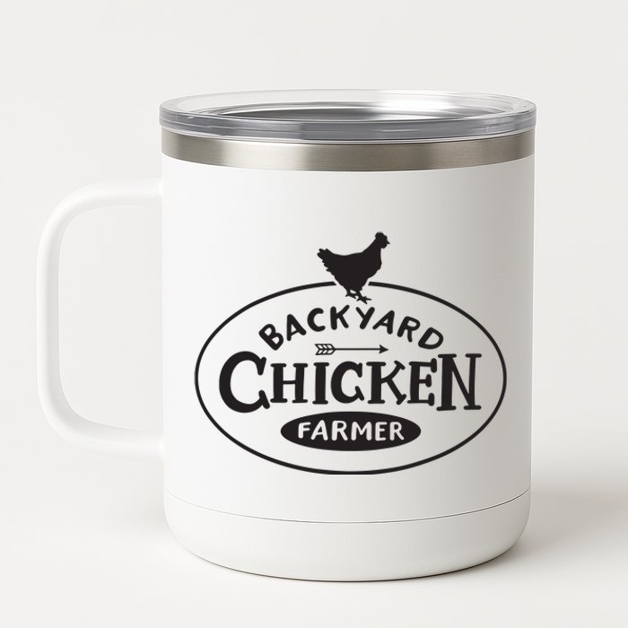 Backyard Chicken Farmer Chicken Lover Cute 12 oz Stainless Steel Tumbler Cup