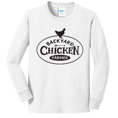 Backyard Chicken Farmer Chicken Lover Cute Kids Long Sleeve Shirt