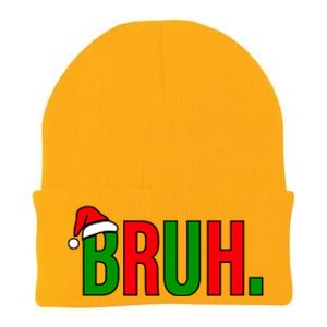 Bruh. Colorful Funny Christmas Knit Cap Winter Beanie