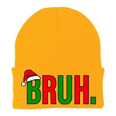 Bruh. Colorful Funny Christmas Knit Cap Winter Beanie