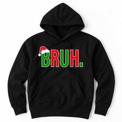 Bruh. Colorful Funny Christmas Hoodie
