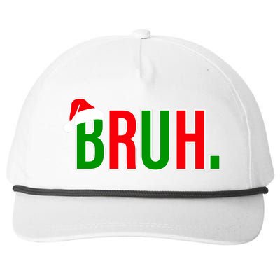 Bruh. Colorful Funny Christmas Snapback Five-Panel Rope Hat