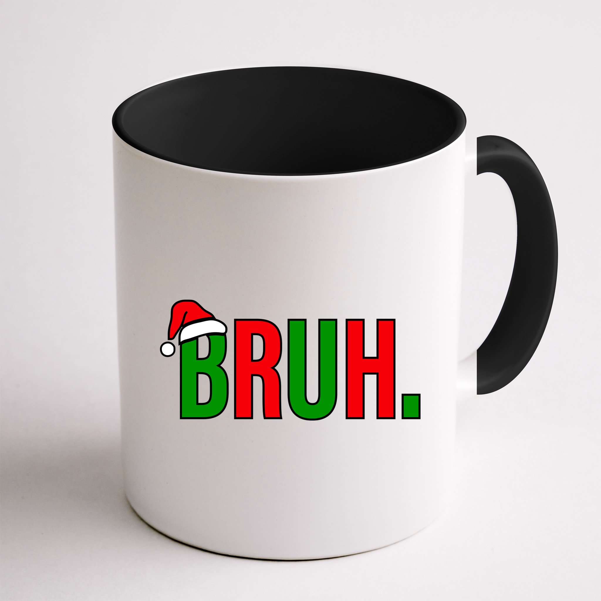 Bruh. Colorful Funny Christmas Mug
