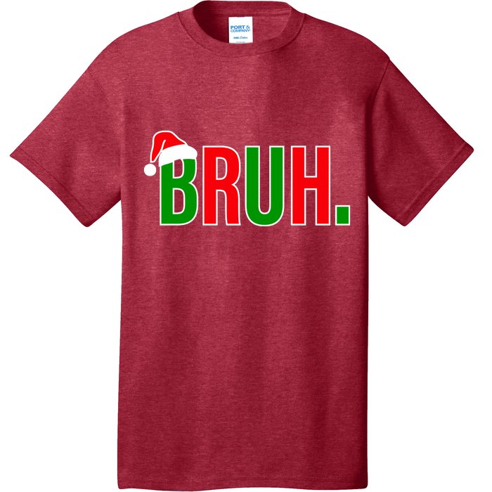 Bruh. Colorful Funny Christmas T-Shirt