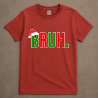 Bruh. Colorful Funny Christmas T-Shirt