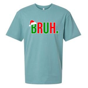 Bruh. Colorful Funny Christmas Sueded Cloud Jersey T-Shirt