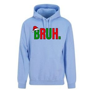 Bruh. Colorful Funny Christmas Unisex Surf Hoodie