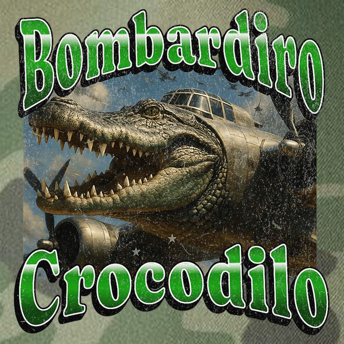 Bombadiro Crocodilo Funny Italian Brainrot Meme Graphic Legacy Tie Dye Trucker Hat