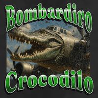 Bombadiro Crocodilo Funny Italian Brainrot Meme Graphic 7 Panel Mesh Trucker Snapback Hat