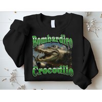 Bombadiro Crocodilo Funny Italian Brainrot Meme Graphic Sweatshirt