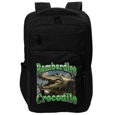 Bombadiro Crocodilo Funny Italian Brainrot Meme Graphic Impact Tech Backpack