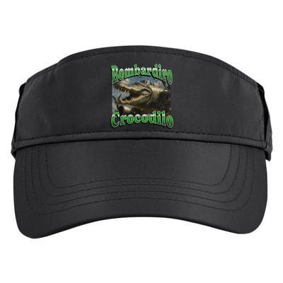 Bombadiro Crocodilo Funny Italian Brainrot Meme Graphic Adult Drive Performance Visor