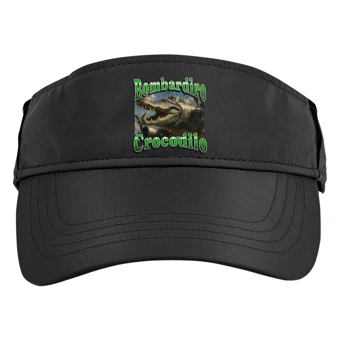 Bombadiro Crocodilo Funny Italian Brainrot Meme Graphic Adult Drive Performance Visor